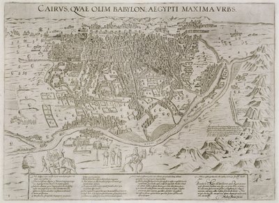 Stadtplan von Kairo, ca. 1600 von Matteo Florimi